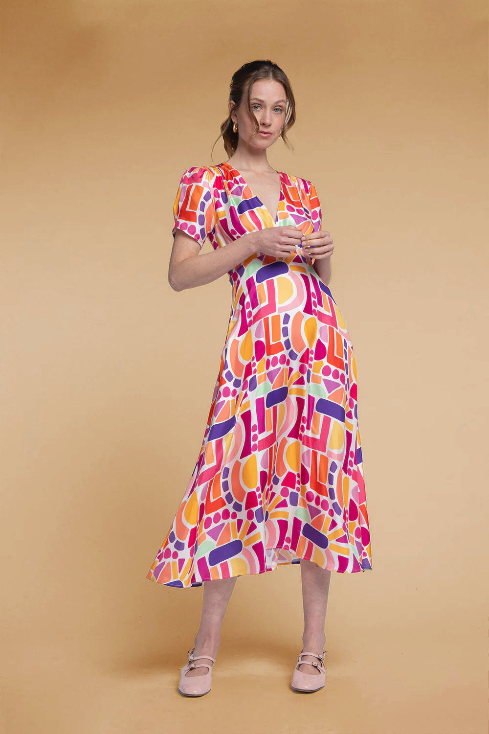 Anna Ettore Polychrome Dress