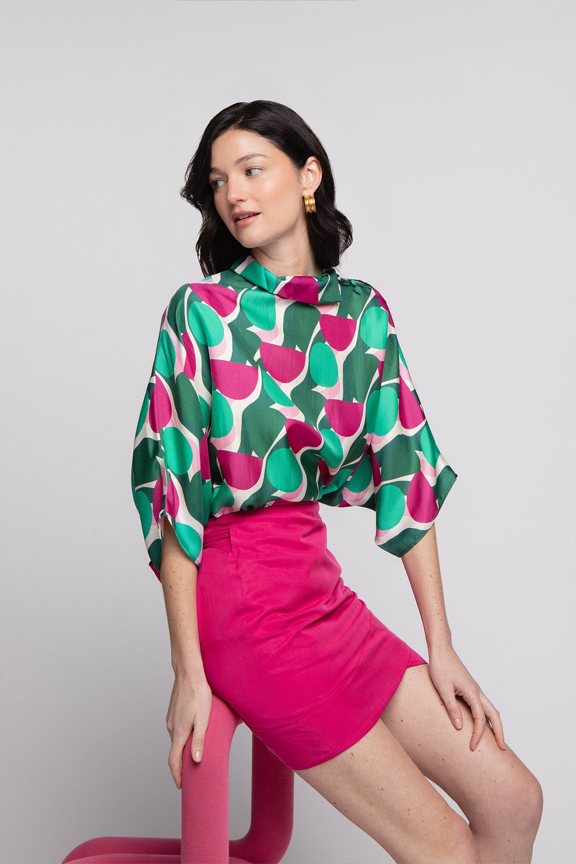 Jupe Margaux Magenta