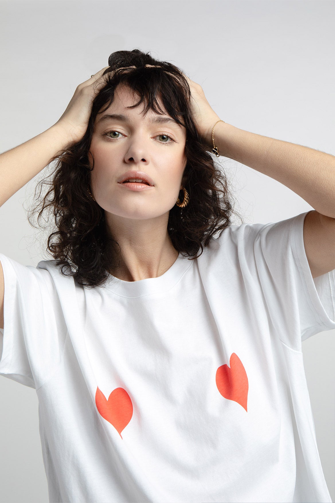 Lolita red hearts t-shirt
