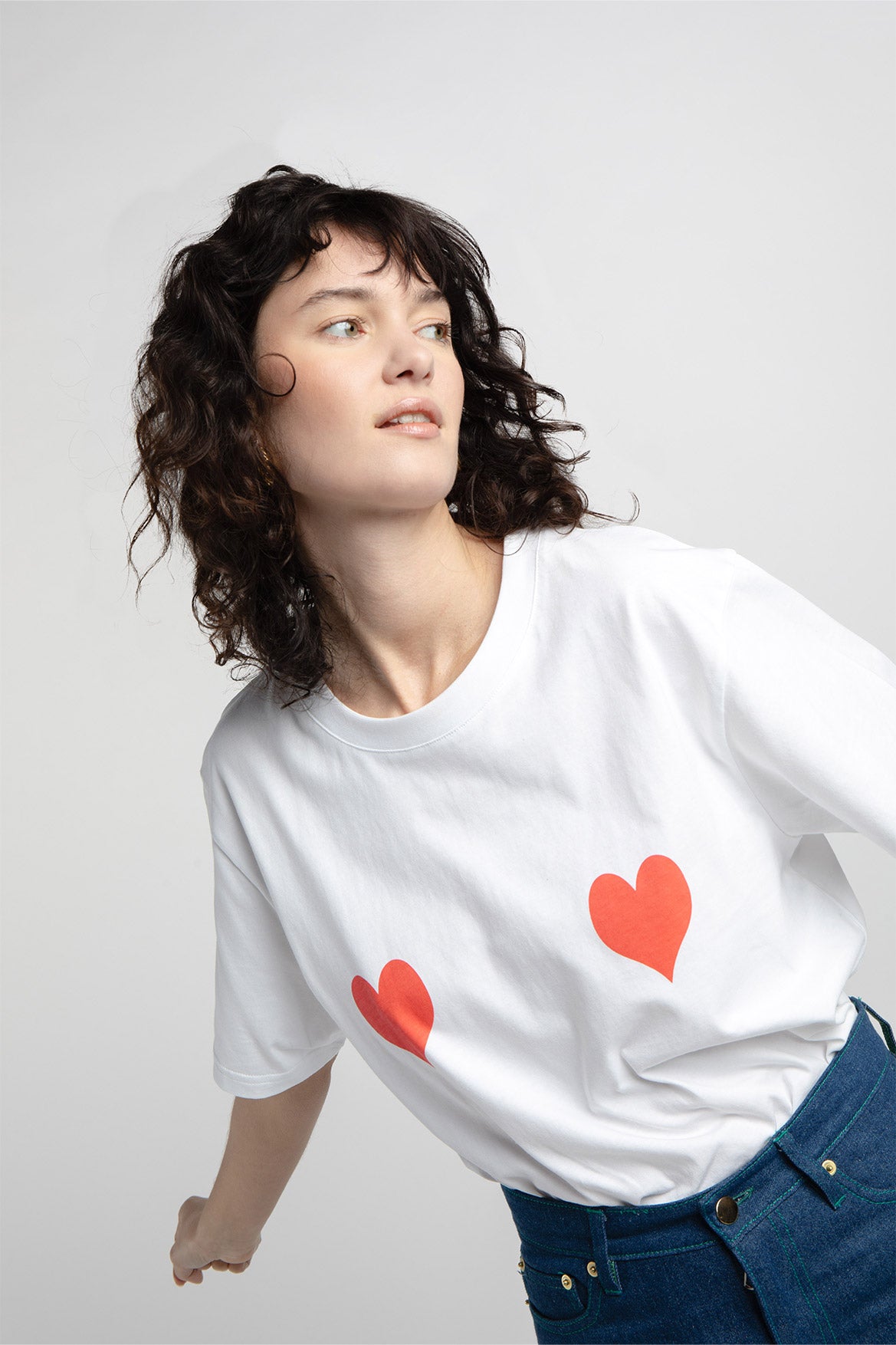 Lolita red hearts t-shirt