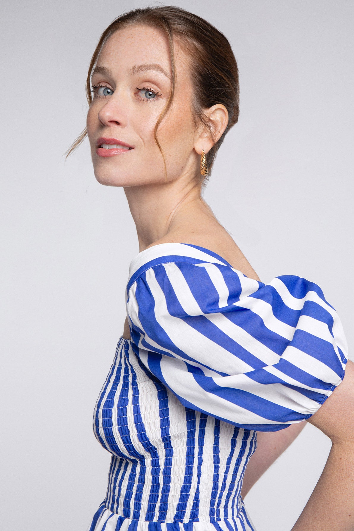 Top Chiara Blue Lines