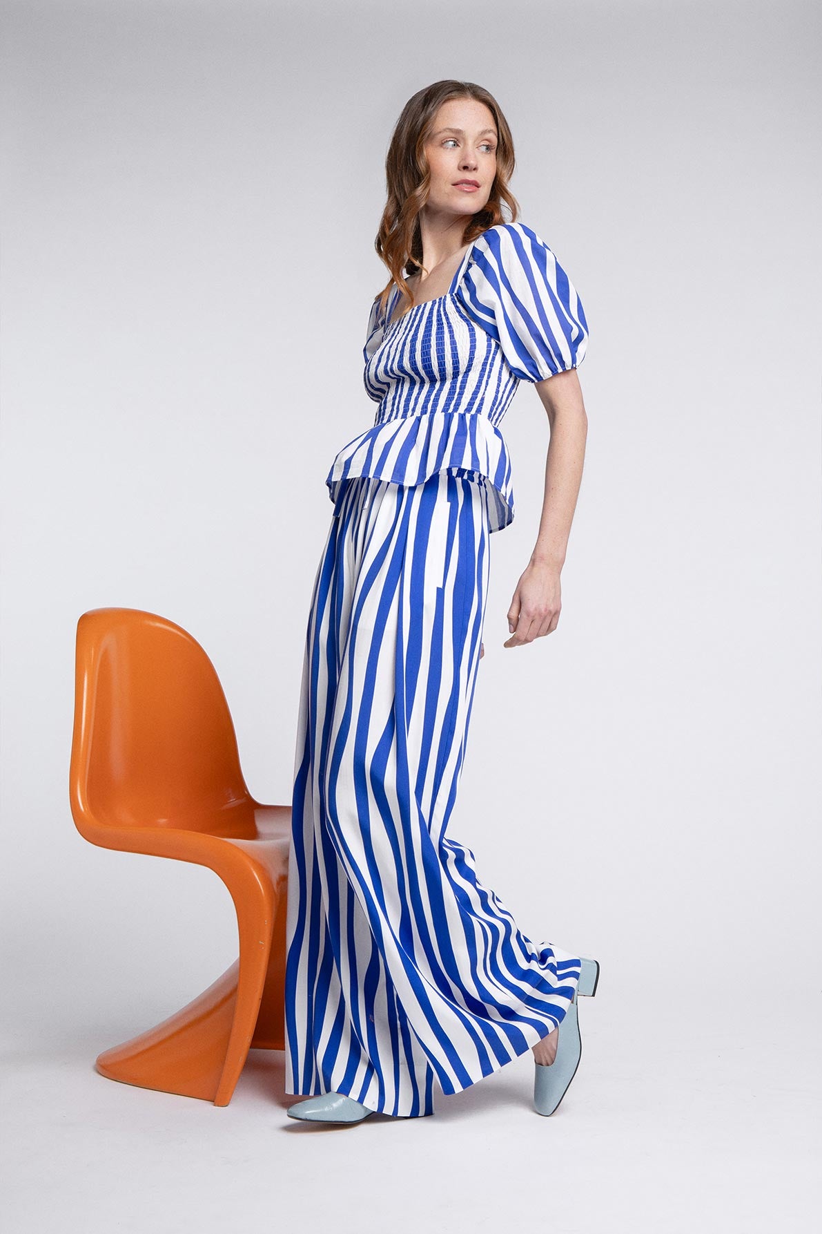 Top Chiara Blue Lines