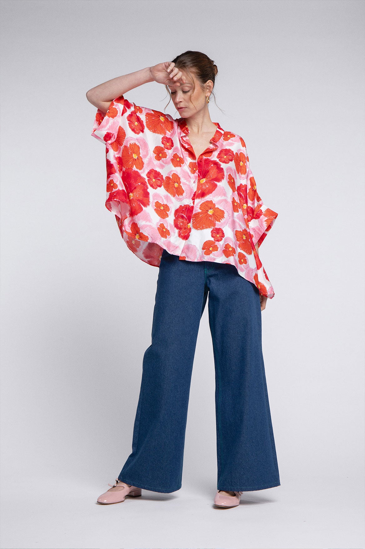 Chemise Maud Red Blossom