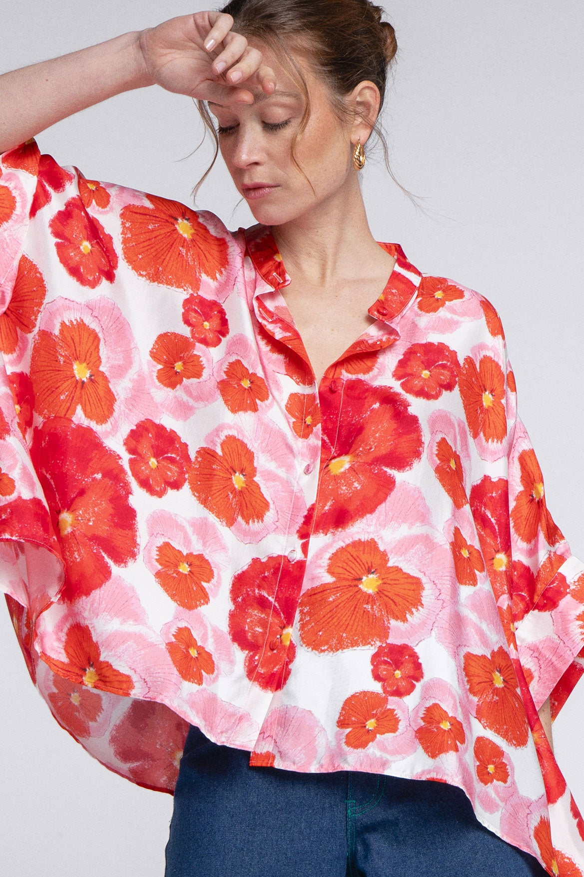 Chemise Maud Red Blossom