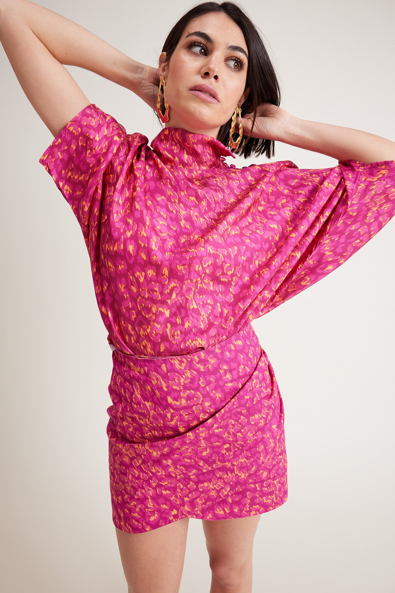 Jupe Margaux Leopardo Pink