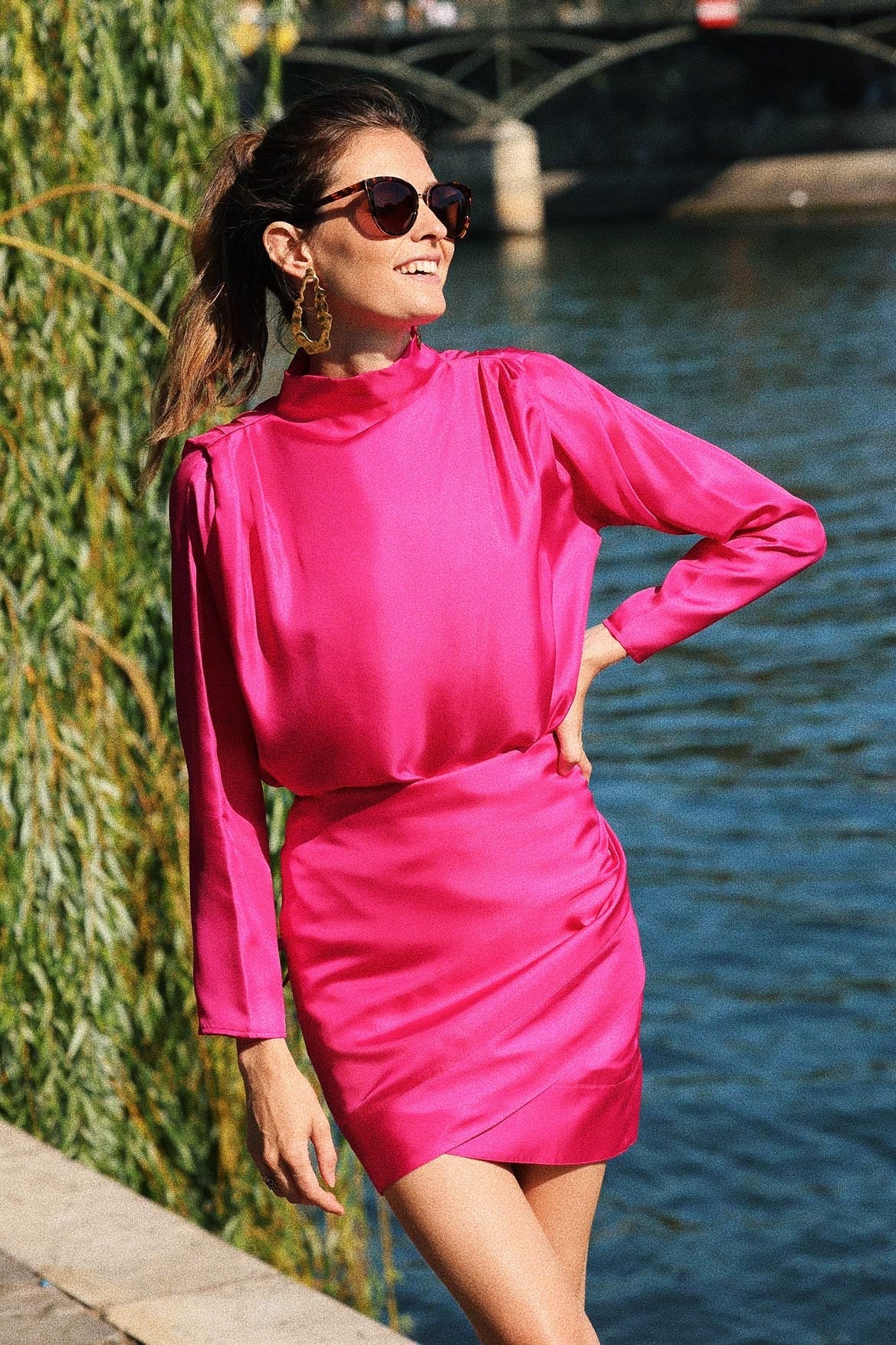 Margaux fuchsia skirt