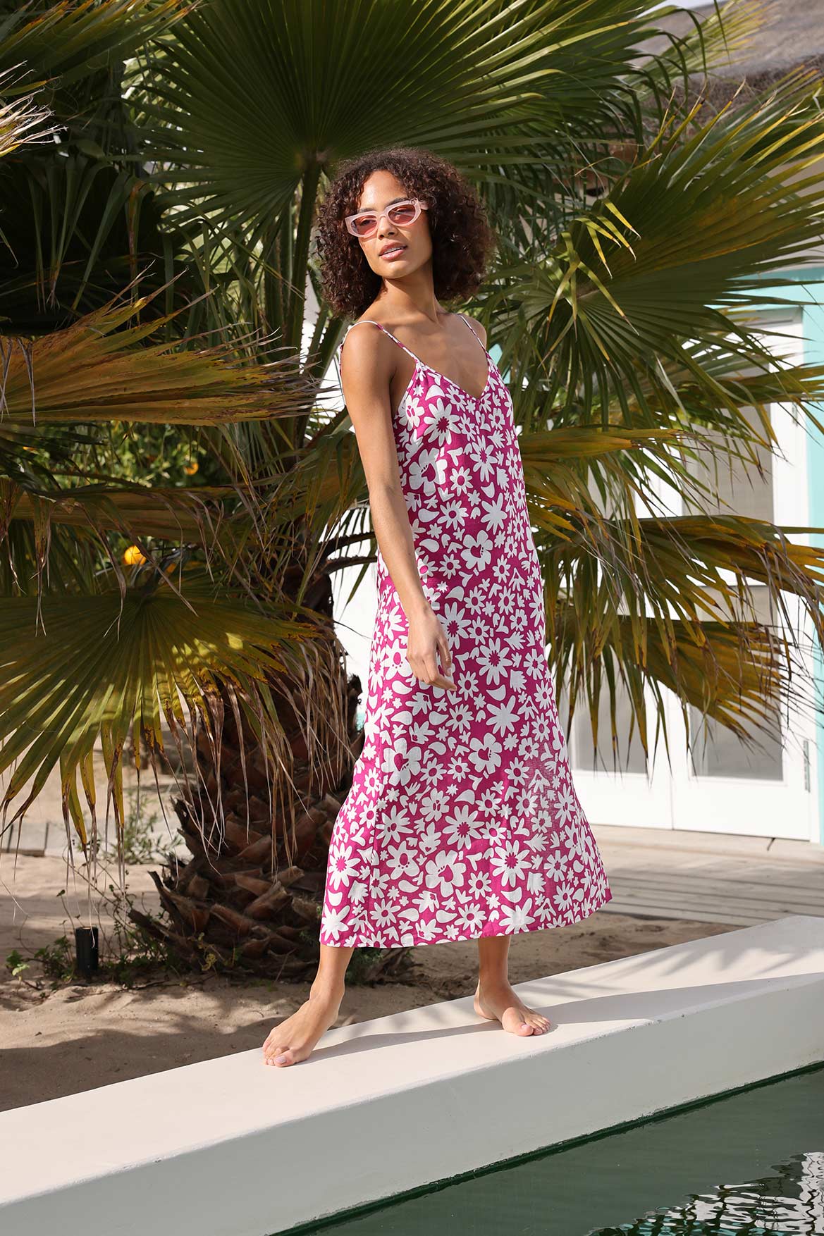 Robe Luna en crêpe de coton 
